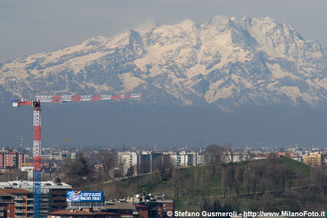  Gru Raimondi flattop al Portello Sud, monte Stella e monte Rosa - click to next image