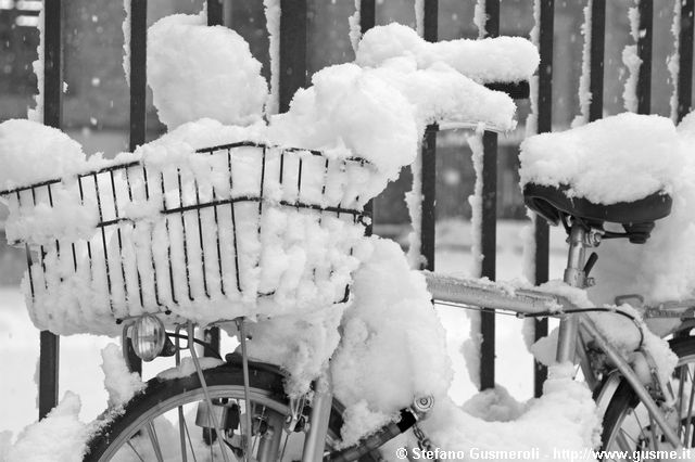  Bici e cestino di neve - click to next image