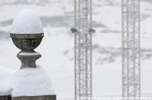  Pinnacolo innevato e gru del lotto Rc1 - click to next image