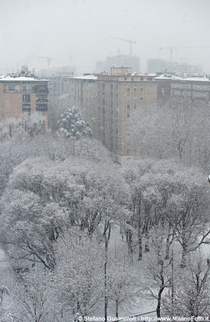  Parco Pagano durante una nevicata - click to next image