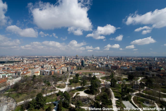  Panorama sul Parco Sempione - click to next image