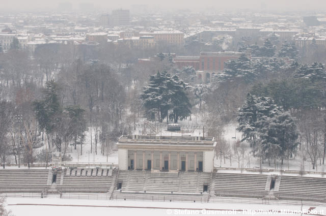  Pulvinare e Parco Sempione sotto alla neve - click to next image