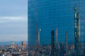 20111007_190413 Duomo e riflessi sulla torre Pelli