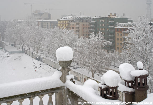  Viale Cassiodoro innevato - click to next image