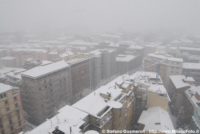  Via Moscova sotto una nevicata - click to next image