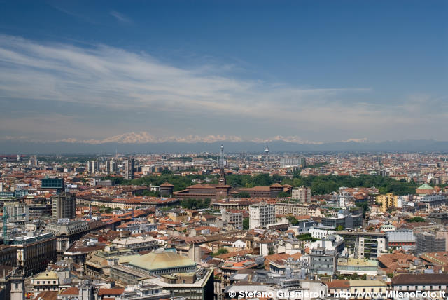  Panorama verso il Parco Sempione - click to next image